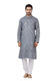 Designer Elegant Silver Grey Indo-Western Kurta Set – BL152961
