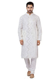 Designer Classic Ivory White Indo-Western Kurta Set – BL152962