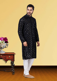 Designer Classic Midnight Black Patterned Kurta Set – BL152967