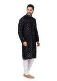 Designer Classic Midnight Black Patterned Kurta Set – BL152967