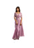 Rose Grace Satin One Minute Ready-to-Wear Sari with Sequins & Multi-Bead Detailing | SNTK-26610
