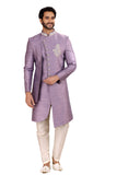 Designer Royal Lavender Embroidered Sherwani – BL2221