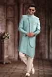 Designer Mint Green Regal Sherwani – BL2222