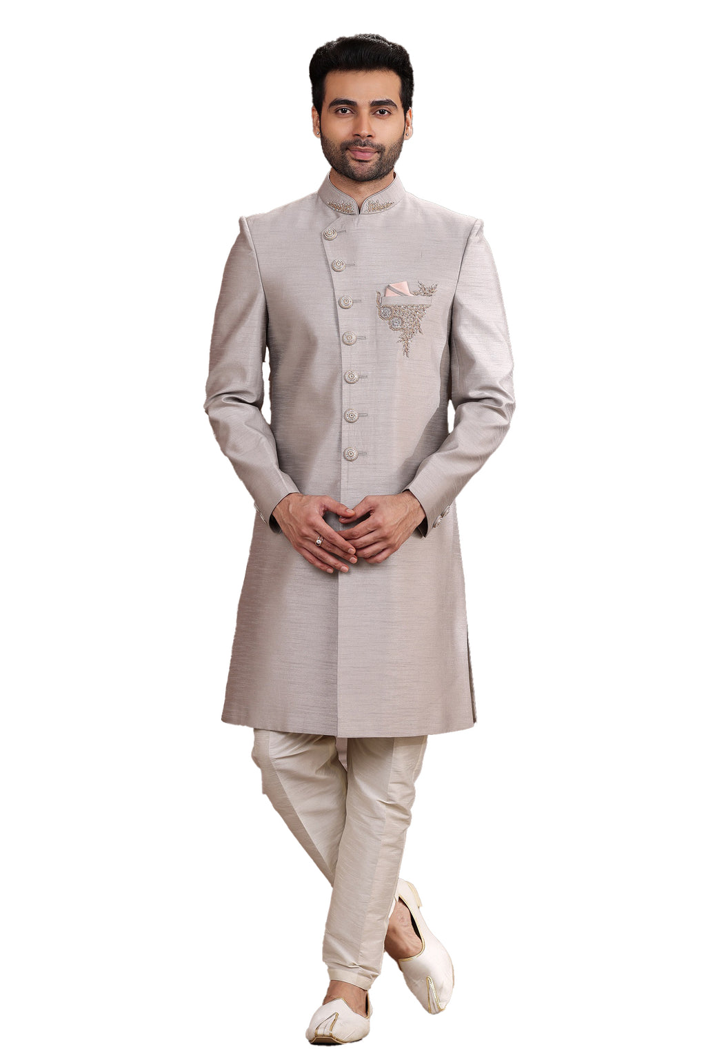 Designer Classic Beige Sherwani – BL2226