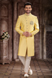 Designer Sunshine Yellow Festive Sherwani – BL2227