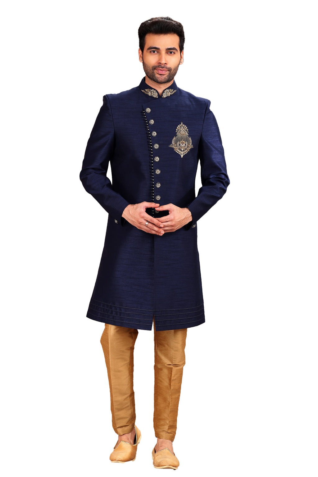 Designer Royal Navy Blue Sherwani – BL2229