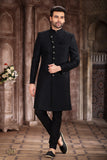 Designer Classic Black Regal Sherwani – BL2231