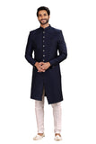 Designer Midnight Blue Classic Sherwani – BL2232