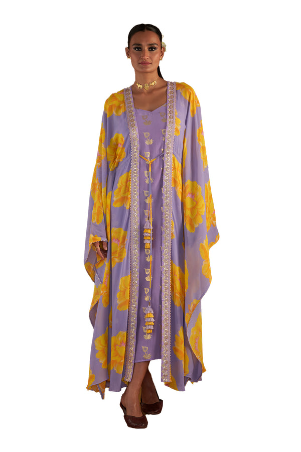 Masaba Lilac Sunshine Mimosa Cover-Up Kaftan