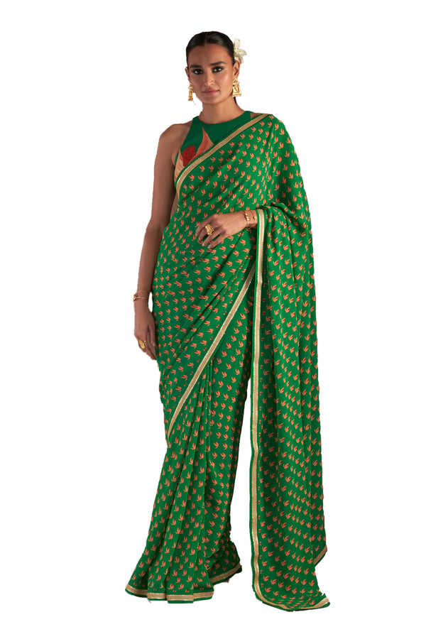 Masaba Green Nectar Cup Sari