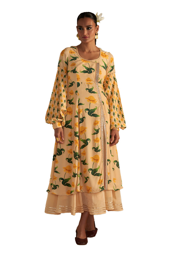 Masaba Vanilla Poppy Petal Kurta Dress