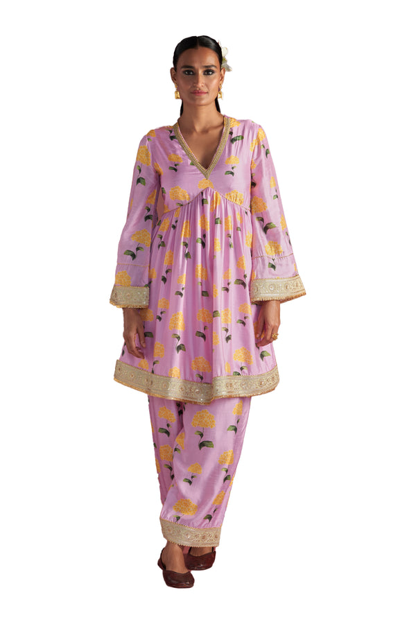 Masaba Blush Honeycomb Salwar Set