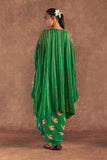Masaba Green Nectar Cup Drape Skirt Set