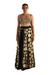 Masaba Black Berrybloom Layered Skirt Set