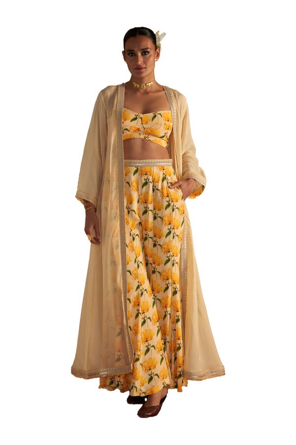 Masaba Vanilla Mist Cape Set