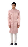 Designer Pastel Pink Indo Western Sherwani Set -RK1233
