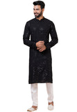 Designer Elegant Black Sequin Embroidered Kurta Set – SCKP4800