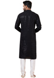 Designer Elegant Black Sequin Embroidered Kurta Set – SCKP4800