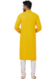 Designer Bright Yellow Sequin Embroidered Kurta Set – SCKP4803