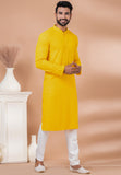 Designer Bright Yellow Sequin Embroidered Kurta Set – SCKP4803
