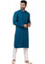 Designer Teal Blue Sequin Embroidered Kurta Set – SCKP4804