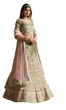 Timeless Beauty Pastel Green Designer Wedding Lehenga Choli With Stunning Dupatta SNT-90003