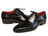 Paul Parkman Men's Black Oxfords Leather Upper and Leather Sole Shoes (Id#019) Size 6.5-7 D(M) US