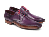 Paul Parkman Men's Ghillie Lacing Side Handsewn Purple Dress Shoes (Id#022) Size 9-9.5 D(M) Us