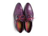 Paul Parkman Men's Ghillie Lacing Side Handsewn Purple Dress Shoes (Id#022) Size 9-9.5 D(M) Us