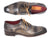 Paul Parkman Men's Captoe Oxfords Gray Shoes (ID#024-GRAY)