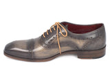Paul Parkman Men's Captoe Oxfords Gray Shoes (ID#024-GRAY) Size 10.5-11 D(M) US