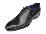 Paul Parkman Men's Shoes Plain Toe Oxfords Whole-cut Black Leather Shoes (Id#025)   Size 9.5-10 D(M) US