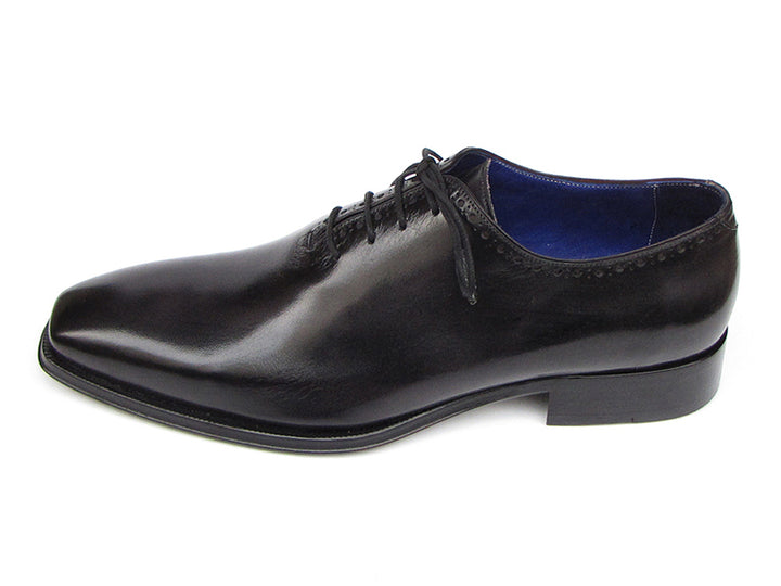 Paul Parkman Men's Shoes Plain Toe Oxfords Whole-cut Black Leather Shoes (Id#025) Size 11.5 D(M) US