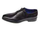 Paul Parkman Men's Shoes Plain Toe Oxfords Whole-cut Black Leather Shoes (Id#025) Size 10.5-11 D(M) US