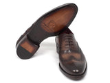 Paul Parkman Men's Wingtip Oxford Goodyear Welted Tobacco Shoes (Id#027) Size 12-12.5 D(M) US