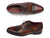 Paul Parkman Men's Leather Bordeaux / Tobacco Derby Shoes (Id#046)