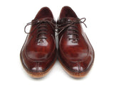 Paul Parkman Men's Side Handsewn Split-Toe Burgundy Oxfords Shoes (Id#054) Size 7.5 D(M) US