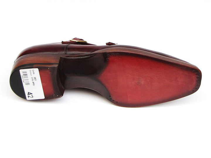 Paul Parkman Men's Double Monkstrap Goodyear Welted Shoes (Id#061) Size 6 D(M) US
