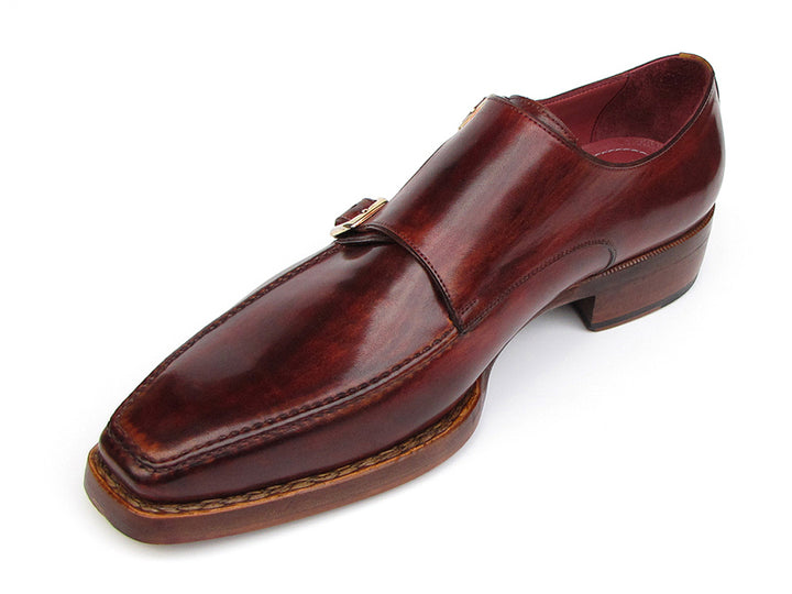 Paul Parkman Men's Double Monkstrap Goodyear Welted Shoes (Id#061) Size 9-9.5 D(M) US