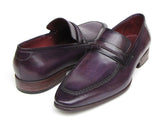 Paul Parkman Men's Purple Loafers Handmade Slip-On Shoes (Id#068)
