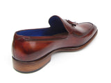 Paul Parkman Men's Tassel Loafer Brown Leather Shoes (Id#073)