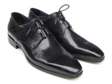 Paul Parkman Men's Ghillie Lacing Plain Toe Black Shoes (Id#076) Size 10.5-11 D(M) US