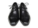 Paul Parkman Men's Ghillie Lacing Plain Toe Black Shoes (Id#076) Size 9.5-10 D(M) US
