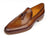 Paul Parkman Men's Tassel Loafer Camel & Brown Hand-Painted Shoes (Id#083)