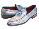 Paul Parkman Tassel Loafers Lila Hand-Painted Shoes (ID#083-LIL) Size 6.5-7 D(M) US