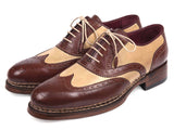 Paul Parkman Triple Leather Sole Goodyear Welted Wingtip Brogues (ID#095BEJ) Size 7.5 D(M) US