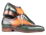 Paul Parkman Green & Camel Wingtip Oxfords Shoes (ID#097GV22) Size 6.5-7 D(M) US