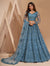 Spellbinding Sky-Blue Designer Party Wear Lehenga Choli Set - SNT1007F