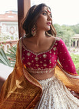 Graceful Embroidered Designer Lehenga Choli With Designer Dupatta SNT-60001