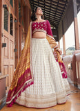 Graceful Embroidered Designer Lehenga Choli With Designer Dupatta SNT-60001